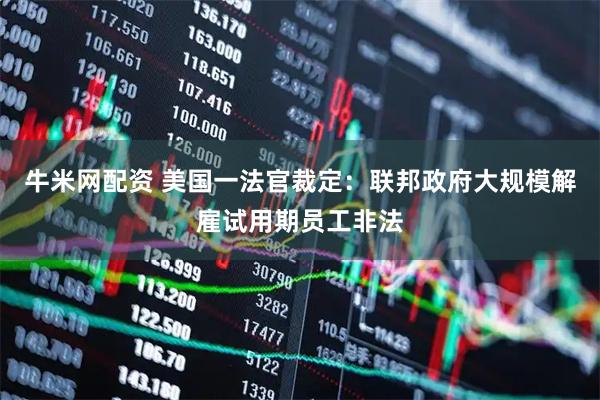 牛米网配资 美国一法官裁定：联邦政府大规模解雇试用期员工非法