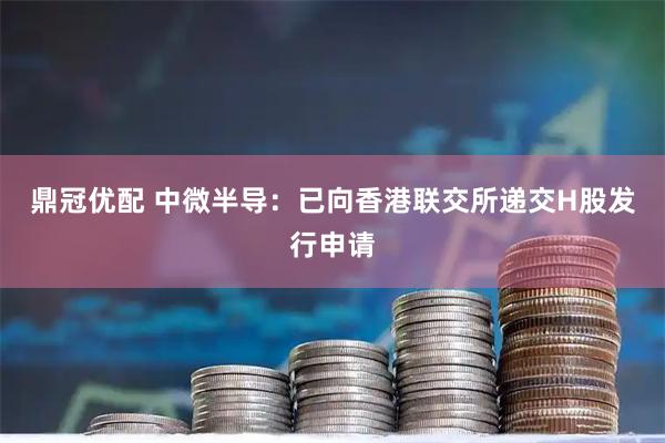 鼎冠优配 中微半导：已向香港联交所递交H股发行申请