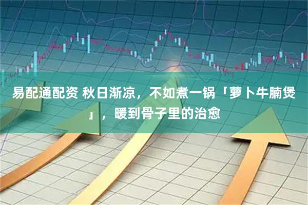 易配通配资 秋日渐凉，不如煮一锅「萝卜牛腩煲」，暖到骨子里的治愈