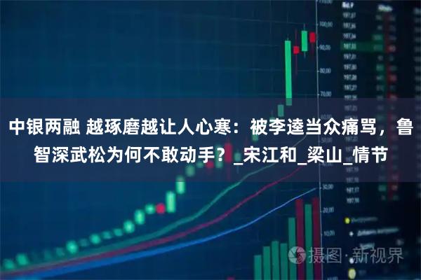 中银两融 越琢磨越让人心寒：被李逵当众痛骂，鲁智深武松为何不敢动手？_宋江和_梁山_情节